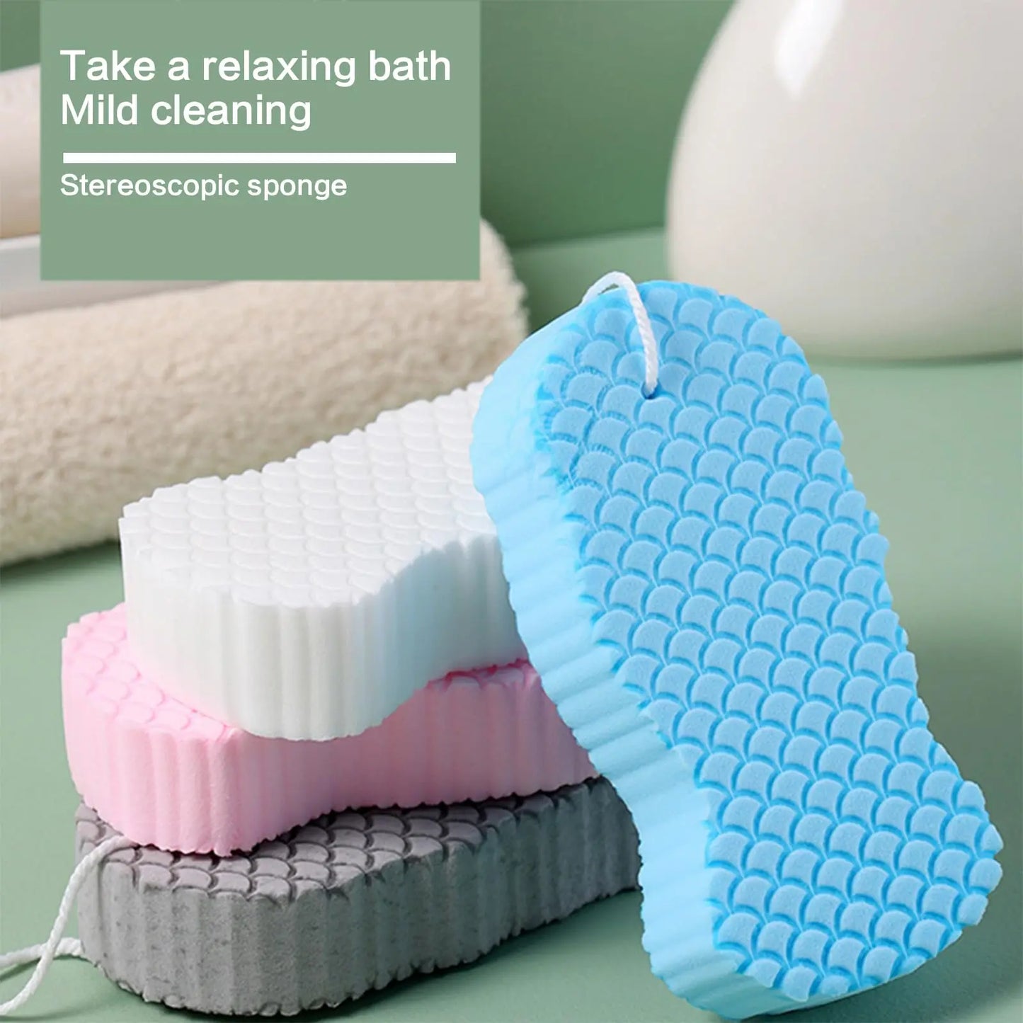 Exfoliating Soft Sponge Body Scrubber for Enhanced Skin Care