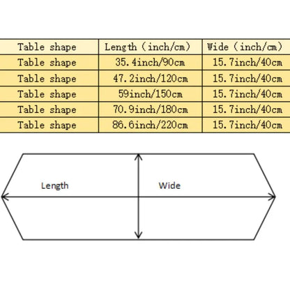 Elegant Non-Slip Embroidered Lace Table Runner - Durable & Ideal for Every Occasion!