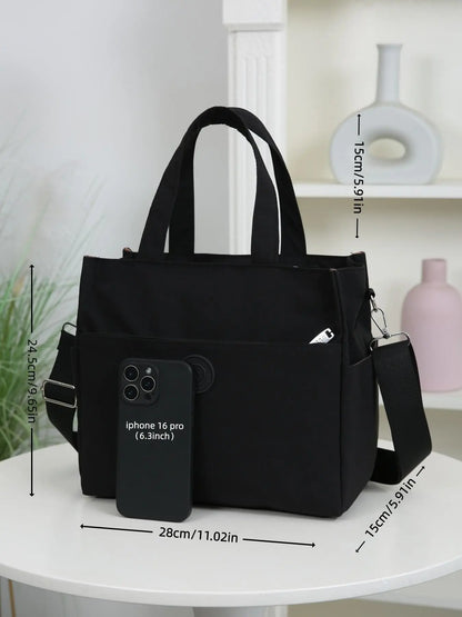 Versatile Multi-Pocket Tote Bag for Daily Commuting – Stylish and Functional!