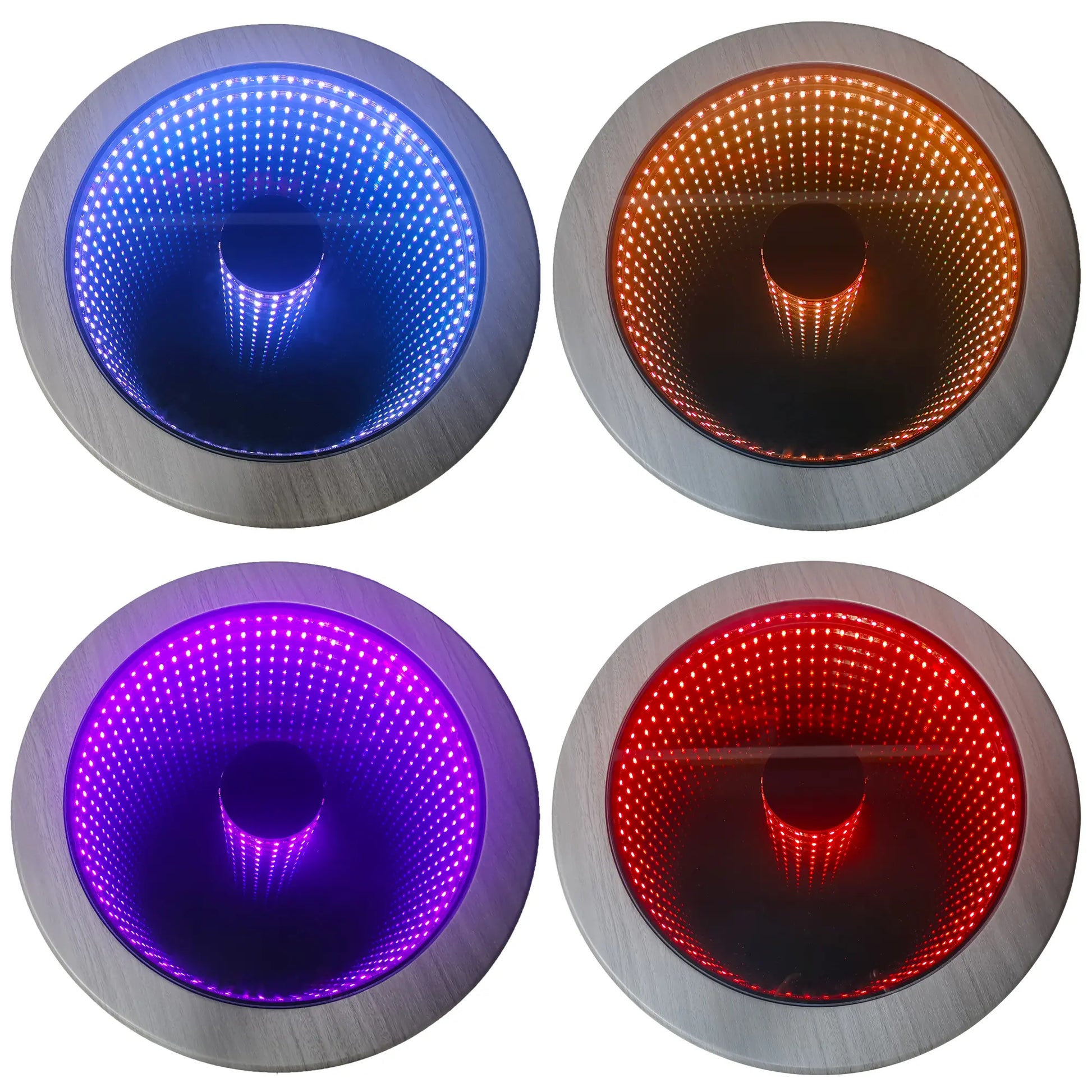 LED Infinity Mirror Coffee Table - 3D Abyss Effect with Remote, Voice & App Control for Living Room & Game Room