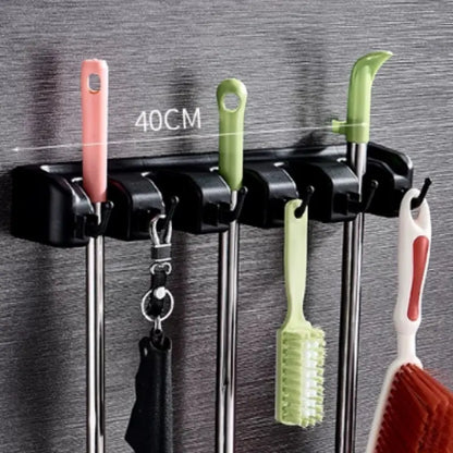 Maximize Your Space with the Meiglobal Wall-Mounted Garden Tool Organizer - 5 Slots & 6 Hooks for Ultimate Efficiency in Garage, Shed, or Laundry Room!