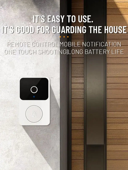 Smart Wireless Video Doorbell Camera - 1080P HD, AI Detection, Night Vision, Instant Alerts & 2-Way Audio - Easy Install & Rechargeable Battery